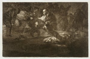 Gud skaber dem, og de finder sammen, Los Proverbios 18 af Francisco Jose de Goya y Lucientes