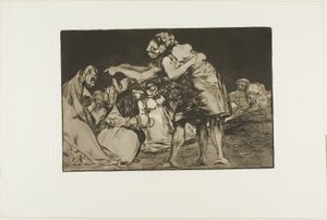 Disorderly Folly, plade syv fra Ordsprogene af Francisco Jose de Goya y Lucientes