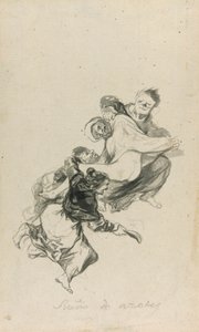 Drøm om piskning af Francisco Jose de Goya y Lucientes