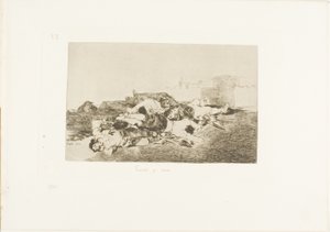 Endnu værre, plade 22 fra The Disasters of War af Francisco Jose de Goya y Lucientes