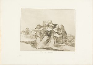 Alt er topsy-turvy, plade 42 fra The Disasters of War af Francisco Jose de Goya y Lucientes