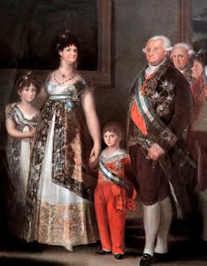 Familie af den spanske kong Carlos IV, detalje