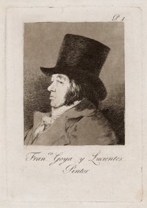 Francisco Goya y Lucientes, maler, plade en fra Los Caprichos af Francisco Jose de Goya y Lucientes