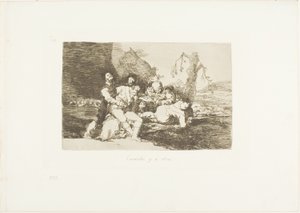 Få dem godt, og videre til den næste, tallerken 20 fra The Disasters of War af Francisco Jose de Goya y Lucientes