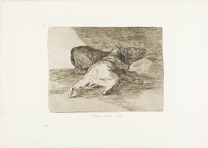Han får noget ud af det, plade 40 fra The Disasters of War af Francisco Jose de Goya y Lucientes