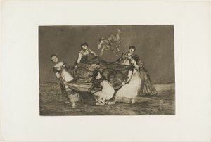 Tyngre end et dødt æsel, tallerken en fra Los Proverbios af Francisco Jose de Goya y Lucientes