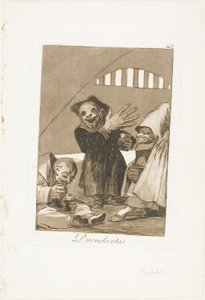 Hobgoblins, tallerken 49 fra Los Caprichos af Francisco Jose de Goya y Lucientes