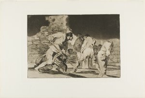 Det er fantastisk - og vi blev lavet af Gud, tallerken seks fra Los Proverbios af Francisco Jose de Goya y Lucientes