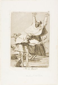 It is Time, tallerken 80 fra Los Caprichos af Francisco Jose de Goya y Lucientes