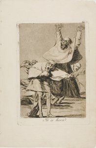 It is Time, tallerken 80 fra Los Caprichos af Francisco Jose de Goya y Lucientes