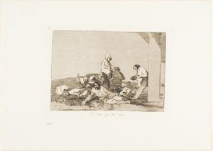 Det nytter ikke noget at råbe op, plade 58 fra Krigens katastrofer af Francisco Jose de Goya y Lucientes