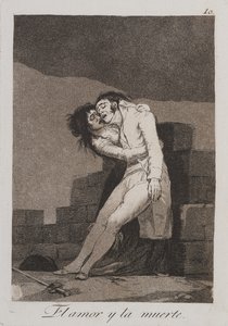 Kærlighed og død af Francisco de Goya