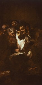 Mænd læser af Francisco de Goya (1746-1828)