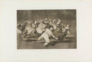 Merry Folly, fra Disparates, udgivet som plade 12 i Los Proverbios af Francisco Jose de Goya y Lucientes