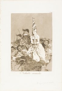 Der kunne ikke gøres noget ved det, plade 24 fra Los Caprichos af Francisco Jose de Goya y Lucientes