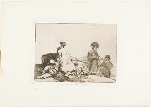 Måske er de af en anden race, plade 61 fra The Disasters of War af Francisco Jose de Goya y Lucientes
