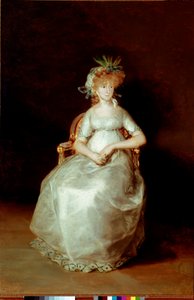 Portræt af grevinden af ​​Chinchon Maleri af Francisco Goya og Lucientes (1746-1828) 1800 Søn. 216x144 cm Madrid, Prado Museum af Francisco de Goya