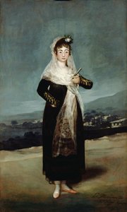 Portræt af marchionessen af ​​Santiago af Francisco de Goya