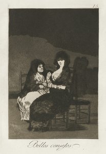 Pretty Teachings, 1868 af Francisco de Goya