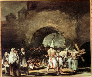 Procession af flagellanter nær en bue (maleri på lærred) af Francisco Jose de Goya y Lucientes