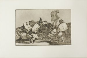 Glæd dig, Carnival, for Tomorrow You will Be Ashes, tallerken 14 fra Los Proverbios af Francisco Jose de Goya y Lucientes
