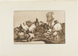 Glæd dig, Carnival, for Tomorrow You will Be Ashes, tallerken 14 fra Los Proverbios af Francisco Jose de Goya y Lucientes