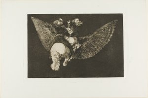 Giv afkald på den ven, der dækker dig med sine vinger og bider dig med sit næb, tallerken fem fra Los Proverbios af Francisco Jose de Goya y Lucientes