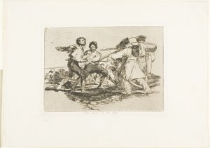Med rette eller forkert, plade to fra The Disasters of War af Francisco Jose de Goya y Lucientes