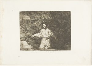 Sad Forebodings of What is Going to Happen, plade en fra The Disasters of War af Francisco Jose de Goya y Lucientes