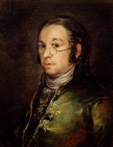 Selvportræt med briller af Francisco de Goya