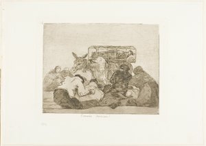 Strange Devotion!, plade 66 fra The Disasters of War af Francisco Jose de Goya y Lucientes