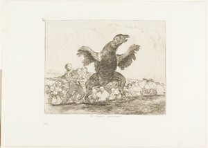 The Carnivorous Vulture, plade 76 fra The Disasters of War af Francisco Jose de Goya y Lucientes