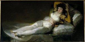 Den påklædte Maja, ca. 1798-1805 (olie på lærred) af Francisco Jose de Goya y Lucientes