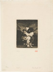 Varetægtsfængslingen er lige så barbarisk som forbrydelsen ("Den lille fange") af Francisco Jose de Goya y Lucientes
