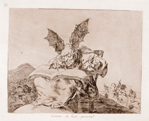 The Disasters of War: Against the common good (radning fra den forberedende tegning af Francisco de Goya