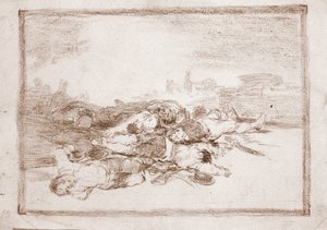 The Disasters of War: Og meget mere (forberedende tegning af Francisco de Goya