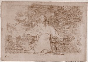 The Disasters of War: Dystre forvarsler om, hvad der vil ske (forberedende tegning af Francisco de Goya