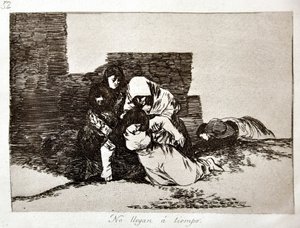 The Disasters of War: No Llegan a Tiempo (They Come Too Late) af Francisco Jose de Goya y Lucientes