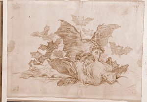 The Disasters of War: Resultaterne (forberedende tegning af Francisco de Goya