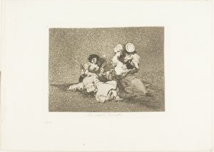 The Women Give Courage, plade fire fra The Disasters of War af Francisco Jose de Goya y Lucientes
