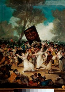 Sardinmaleriets begravelse af Francisco Goya og Lucientes (1746-1828) af Francisco de Goya