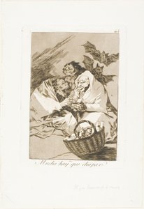 Der er masser at suge, tallerken 45 fra Los Caprichos af Francisco Jose de Goya y Lucientes