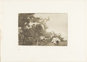 They Do Not Agree, plade 17 fra The Disasters of War af Francisco Jose de Goya y Lucientes