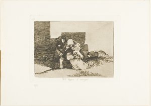 They Do Not Arrive in Time, plade 52 fra The Disasters of War af Francisco Jose de Goya y Lucientes