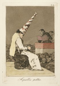 Disse støvpletter, plade 23 fra "Los Caprichos" af Francisco de Goya