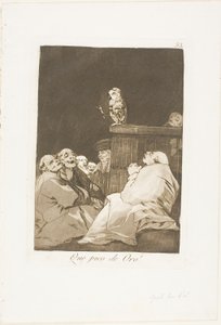 Sikke et gyldent næb!, tallerken 53 fra Los Caprichos af Francisco Jose de Goya y Lucientes