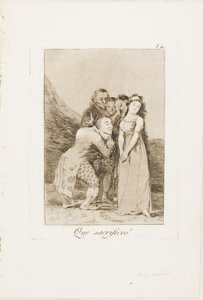 What a Sacrifice!, tallerken 14 fra Los Caprichos af Francisco Jose de Goya y Lucientes
