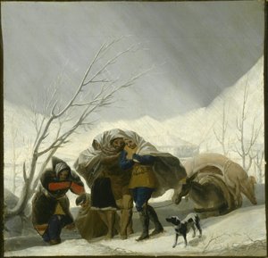 Vinterscene, ca. 1786 af Francisco de Goya