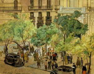 ET BESLAGET PALAD – 1937 – TEGNING / PAP – 240X305 CM–