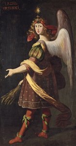 En allegori om eukaristien: En engel, der bærer korn af Francisco Polanco